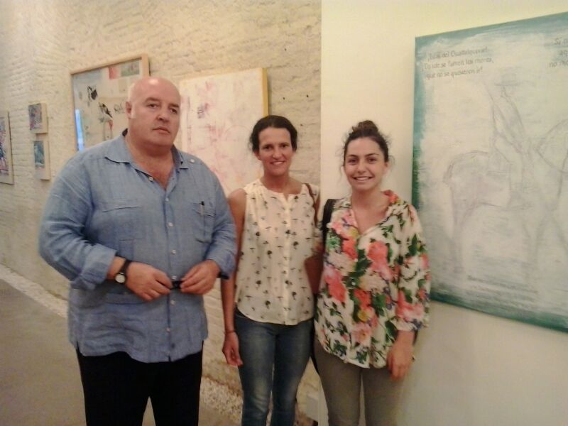 Visita de Pilar Montes Abaurre y Beatriz Maestre